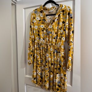 Long sleeve Loft Outlet Shirtdress